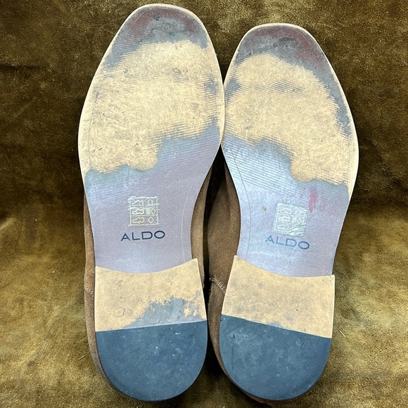 Aldo Light Brown Suede Chelsea Boots - Picture 7 of 8